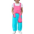 thumbnail image 3 of BOOMNY Girls Jumpsuits Ice Cream Graphic Sleeveless Spaghetti Strap Romper for Kids Soft Jumpsuit With Pockets, 3 of 6