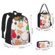 thumbnail image 2 of Disketp Christmas Gingerbread Cookies Mochila Estampada de Gran Capacidad con Lonchera y Estuche, Set de 3 Piezas para Estudiantes, 2 of 7
