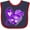 Navy and Red, variant on Inktastic Alzheimers Awareness Purple Ribbon Around Heart Boys or Girls Baby Bib
