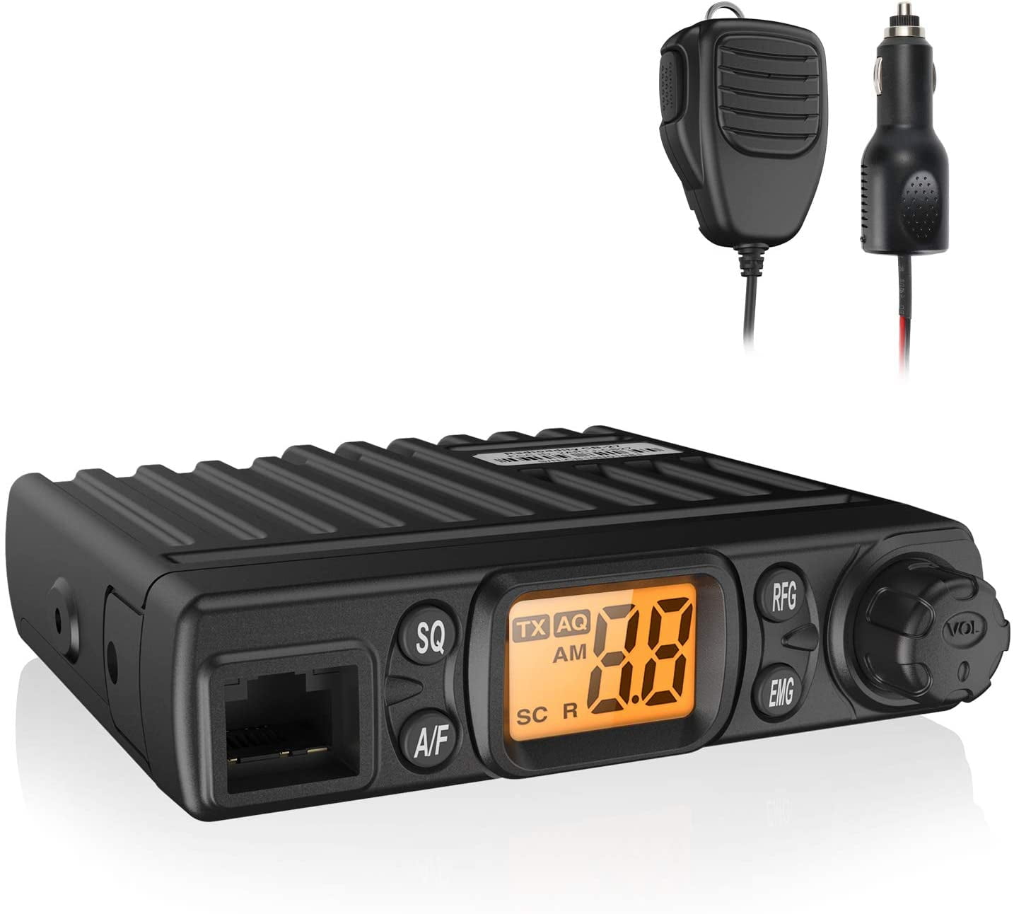 Radioddity Radio CB-27 Pro CB de 40 canales mini móvil con canal de  emergencia instantánea AM FM 9/19, salida de potencia de 4W, pantalla LCD,  VOX