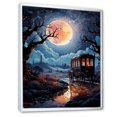 thumbnail image 2 of Designart "Gothic Old Cart In A Fantasy Setting" Old American Cart Floater Framed Canvas Prints, 2 of 5