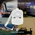 thumbnail image 5 of Lumitronics RV Portable 12V LED Interior Bunk Light and 2-Speed Personal Fan Combo - Quiet Motor - Reading Light with Extendable 8-Foot Cord - On/Off Switch - Mounting Brackets Included, 5 of 5