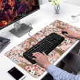 thumbnail image 2 of Long Mouse Pads for Desk,Poodle Dog and Flower Floral Desk Mats on Top Of Desks, Desk Mouse Pad Extra Large with 3mm Non-Slip Base and Stitched Edge for Gaming,Office,Work,Home 31.5"x15.7", 2 of 6