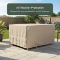 thumbnail image 3 of Covermates Fire Pit & Chair Set Cover - 60"W x 60"D x 30"H, 900D Polyester, Weatherproof, 3 of 7