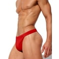 thumbnail image 3 of Men’s Swimming Briefs Summer Pouch Bikini Thong Swim Briefs Stretch Drawstring Beach Swimwear Hot Body Low Rise Swimsuit Underwear, 3 of 6