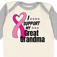 thumbnail image 4 of Inktastic Breast Cancer Awareness I Support My Great Grandma Boys or Girls Long Sleeve Baby Bodysuit, 4 of 5