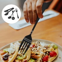 FRCOLOR Worgeous 1 Set Stainless Steel Portable Utensils with Spoon Fork for Buffet Serving Kit