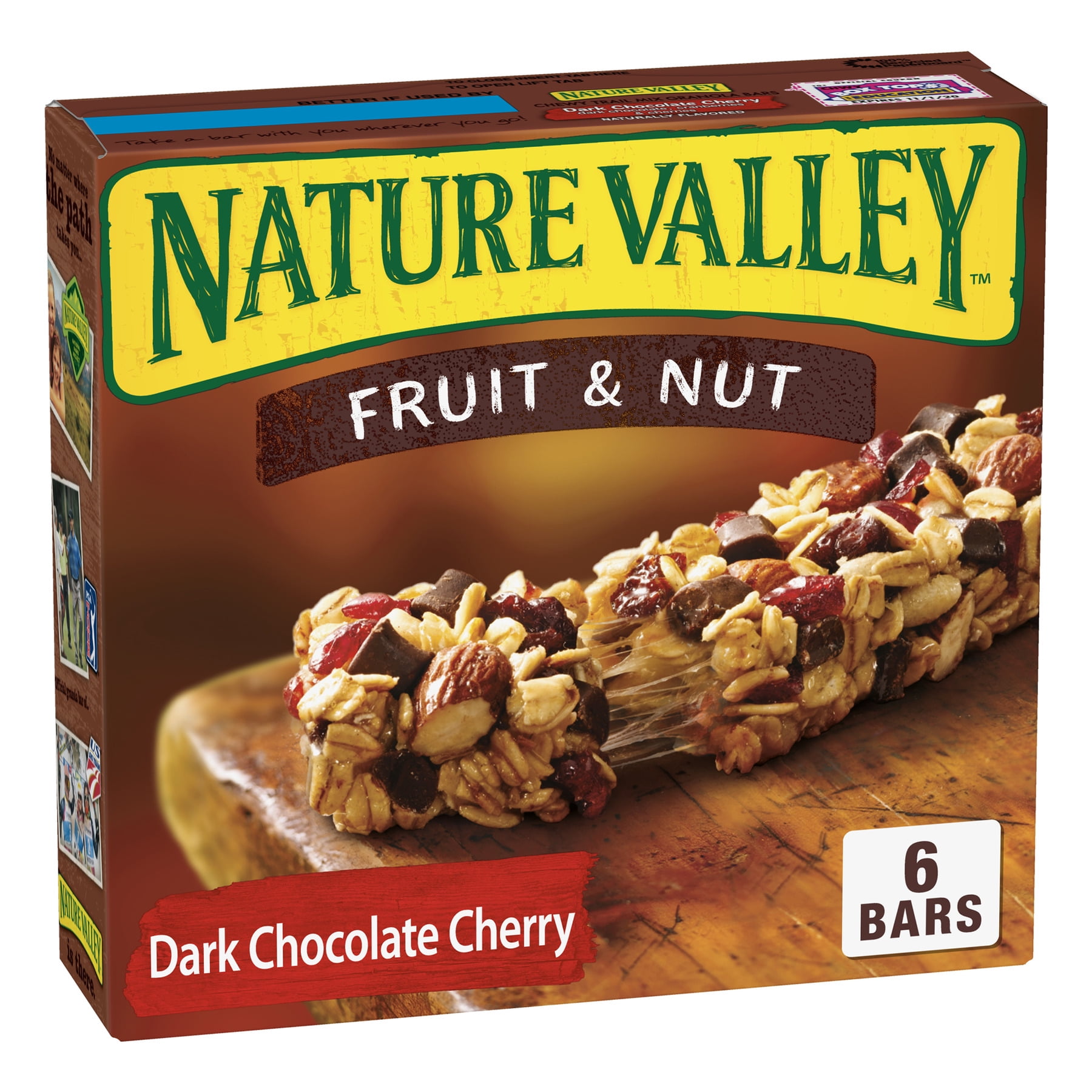 Nature Valley Trail Mix Dark Chocolate Cherry Chewy Granola Bars, 6