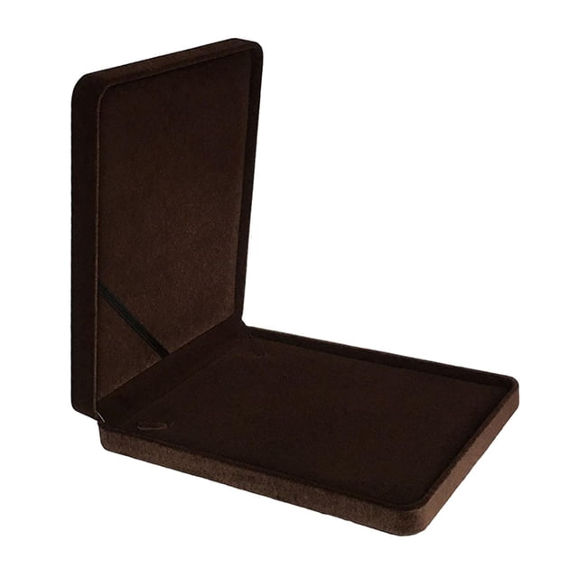 Caja de almacenamiento de joyas y collares, caja organizadora de collares, contenedor protector para esposa, mamá, mujer, estuche de almacenamiento de Café