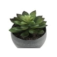 thumbnail image 5 of Indoor Plants Artificial Plant, 6" Tall, Succulent, Indoor, Faux, Fake, Table, Greenery, Potted, Set Of 3, Decorative, Green Plants, Grey Cement Pots,Artificial Flowers, 5 of 8