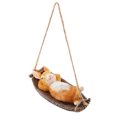 thumbnail image 1 of Escultura de conejo colgante, adornos de animales divertidos creativos, decoración de jardín y patio, 1 of 8