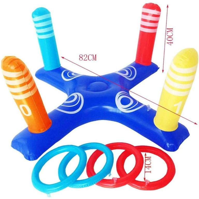 TRC Recreation Floating Foam Ring Toss Swimming Pool Game with 4 Rings,  Orange, 1 Piece - Pick 'n Save