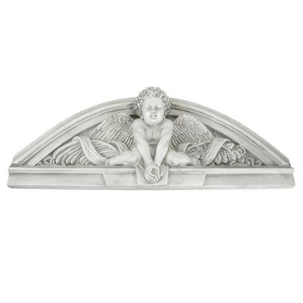 Cherubs Grande Sculptural Wall Pediment