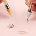 thumbnail image 4 of Rhinestone Picker Dotting Pen, Dual-ended Rhinestone Gems Crystals Studs Picker Wax Pencil Pen Crystal Beads Handle Manicure Nail Art DIY Decoration Tool, 4 of 5