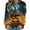 Multicolor, variant on YUGYXL Funny Pumpkin Print Sweatshirts for Women Halloween Witch Bat Graphic Sweater Long Sleeve Round Neck Pullovers Blue M