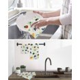 thumbnail image 5 of Spring Butterfly Dragonfly Kitchen Dish Towels for Drying Dishes Set of 4, Beige Botanical Floral Rustic Waffle Weave Microfiber Hand Tea Bathroom Towels Quick Dry & Absorbent Towel 12x12, 5 of 7