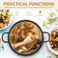 thumbnail image 3 of NIYANGLE Korean Style Hot Pot Stainless Steel for Stewed Meat 1Set, 3 of 6