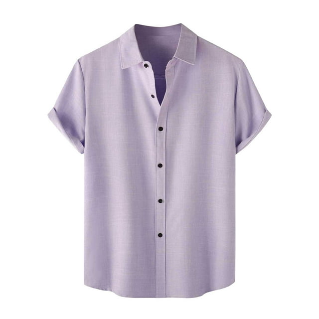Birdeem Chemise Décontractée pour Hommes à Manches Courtes et Col Rabattu, Fermeture à Boutons, Blouse Hawaïenne
