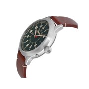 Alpina Pilot Heritage Startimer 44mm Steel Green Dial Mens Watch AL-525KBG4SH6