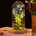 thumbnail image 7 of FHBVT Tulips Night Light Handmade Flower Lamp Bedroom Table Ambiance Light Romantic DIY Decor,Adjustable LED Lights Creates Cozy Atmosphere,Ideal Gift for Couple Girls Bedroom Living Room Decoration, 7 of 7