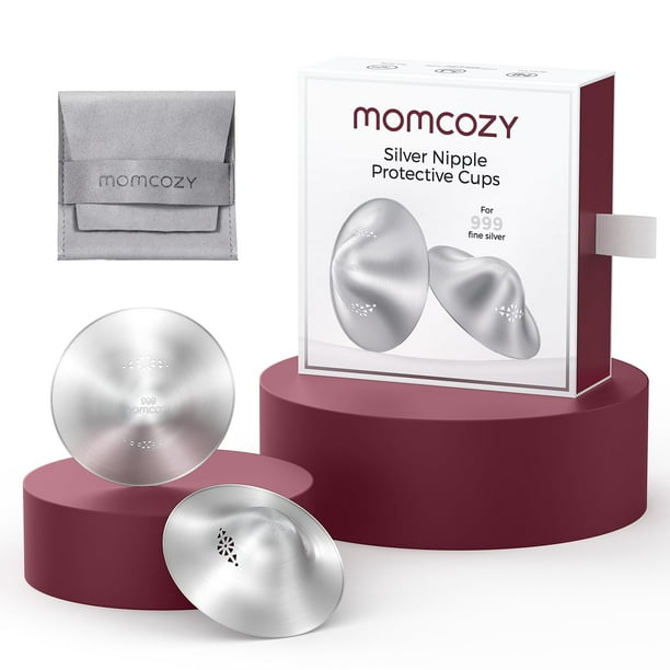 Protector de Pezones Momcozy Plata 999 Perforado XXL