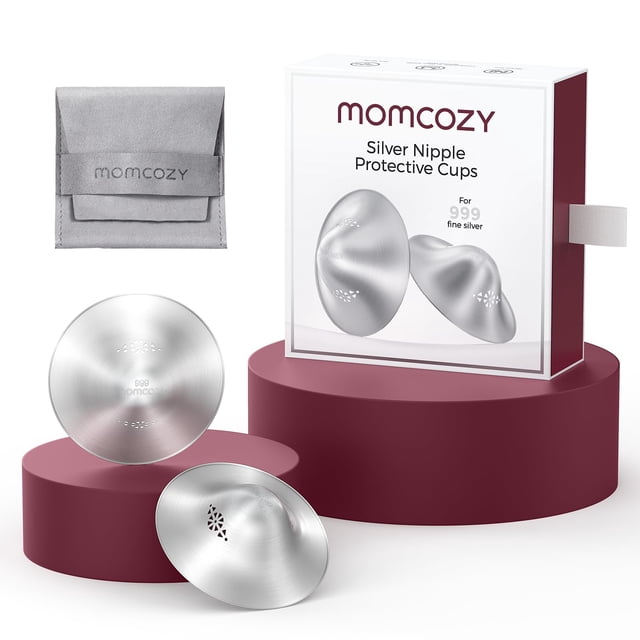 Protector de Pezones Momcozy Plata 999 Perforado XXL
