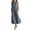 Navy, variant on Womens Clothes 2026 ! asdoklhq Womens Plus Size Dresses,Women Casual Striped Print Sleeveless Dress Crew Neck Linen Pocket Long Dress