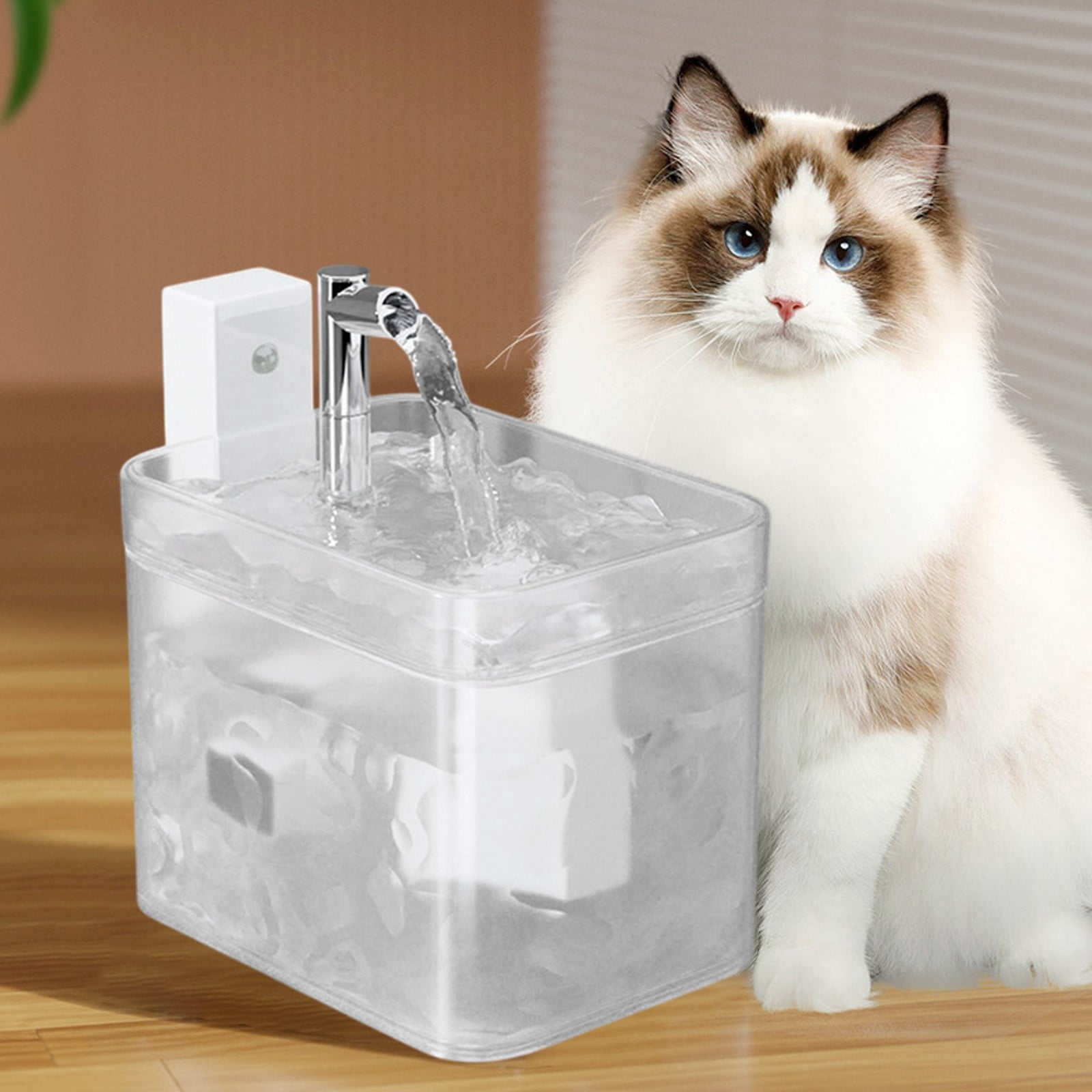 Smart Automatic Cat Water Fountain Quiet Circulation Drinking Dispenser Large Capacity Filtration System Sensor Activated Pet Hydration Bowl Easy Clean Fresh Water Supply
