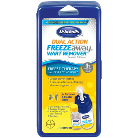 Dr. Scholl's Dual Action Freeze Away Treatment, (Best Wart Removal Medicine)