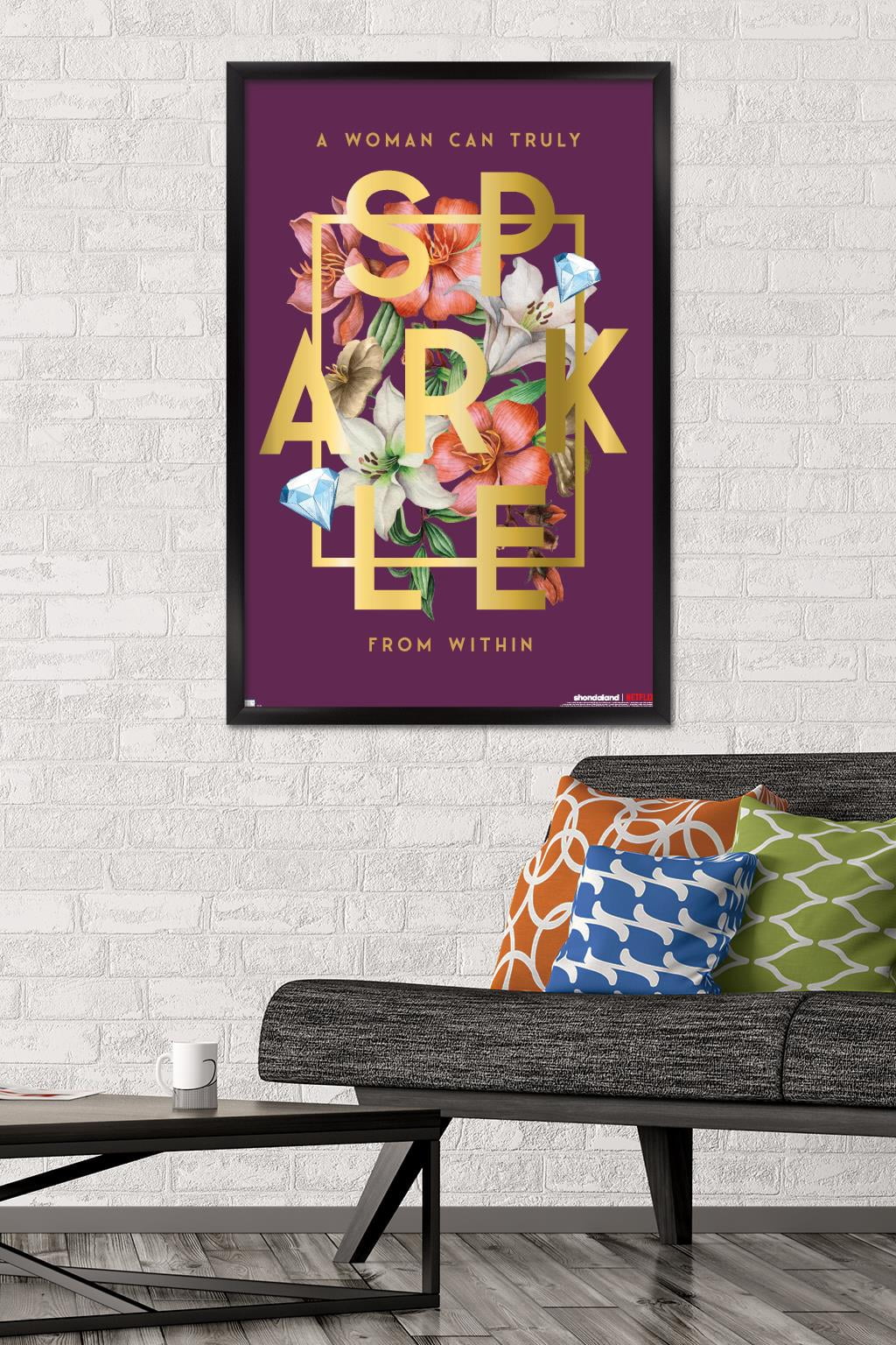 Netflix Bridgerton: Season 2 - Sparkle Wall Poster, 22.375" x 34" Framed
