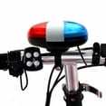 thumbnail image 2 of 6 LED Bike Police Front Light Warning Siren Cycling Electric Horn Bell, 2 of 6