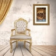 thumbnail image 3 of Jaynes Gallery 13x18 Gold Ornate Wood Framed with Double Matting Museum Art Print Titled - Namibia Adult cheetah reflecting in water, 3 of 4