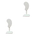 thumbnail image 4 of kurtrusly Earring Display Stand Muti-purpose Ear-Shape Organizer Bedroom Decor Holder beige PU 2Set, 4 of 6