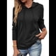 thumbnail image 1 of Sudadera con Capucha para Mujer, de Gran Tamaño, Informal, de Larga, con Cordón Ajustable Negro XL, 1 of 7