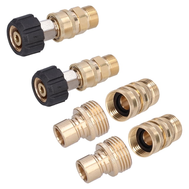 Quick Disconnect Kit, Corrosion-resistant Maximum 5000 PSI Pressure Washer Coupler Brass For Professional Use For Industry