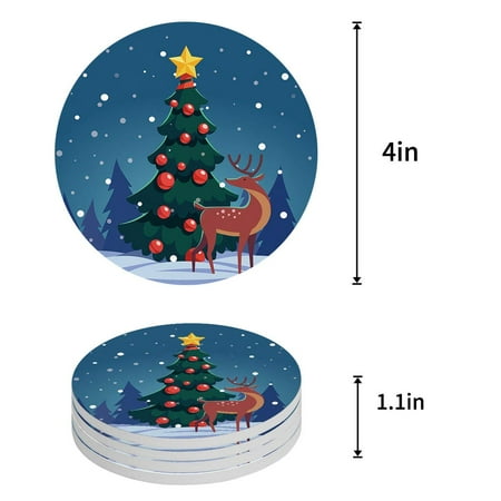 

KXMDXA Awesome Today and Everyday Stripes Set of 4 Round Coaster for Drinks Absorbent Ceramic Stone Coasters Cup Mat with Cork Base for Home Kitchen Room Coffee Table Bar Decor