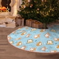 thumbnail image 5 of Rateoe Corgi Dog 1 Pattern Christmas Tree Skirt with Ties , Christmas Tree Decorations, Farmhouse Christmas Decor Xmas Holiday Decorations-30", 5 of 6