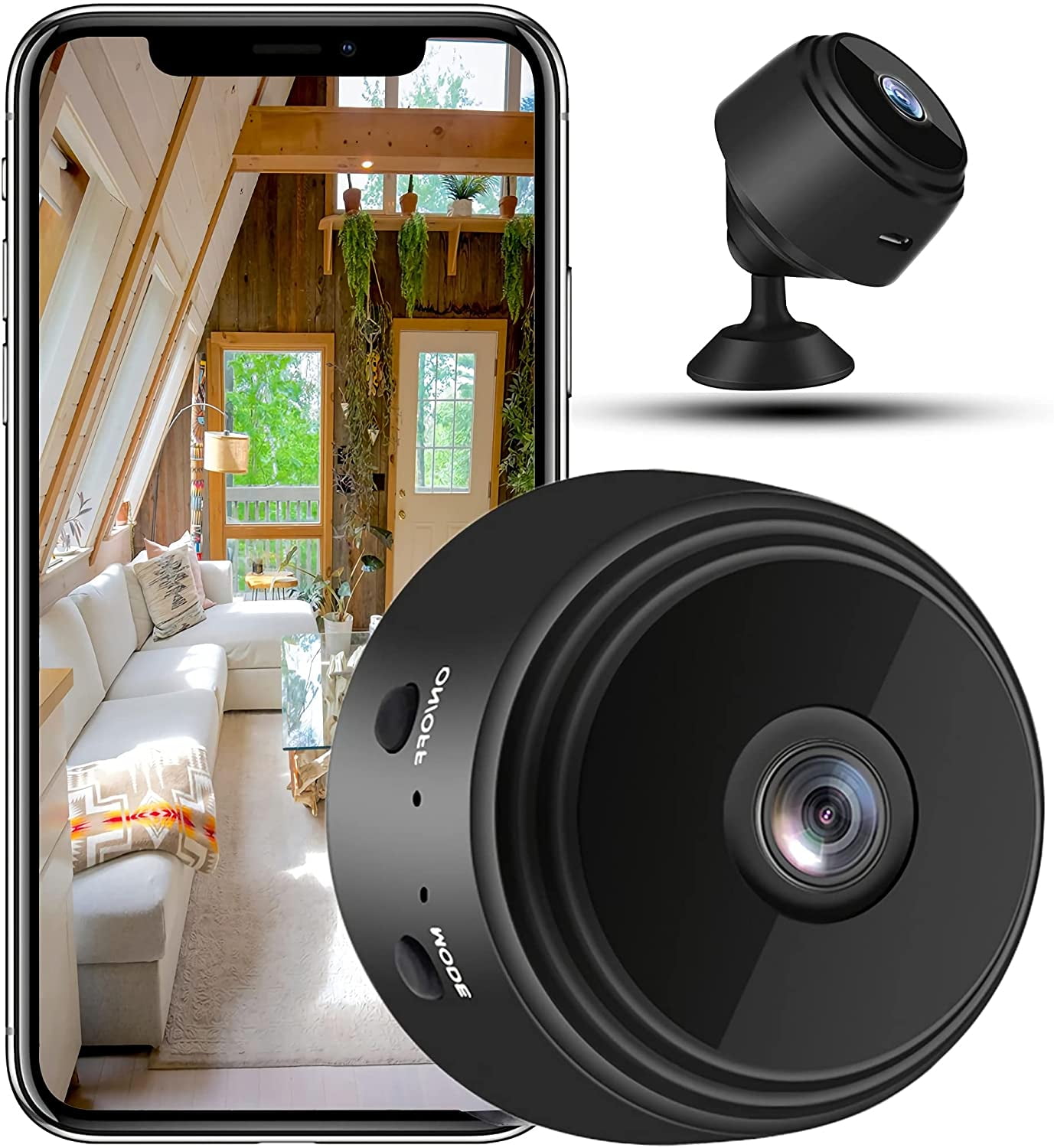 Mini 1080P Security Camera Indoor and Outdoor Security Wireless Monitoring