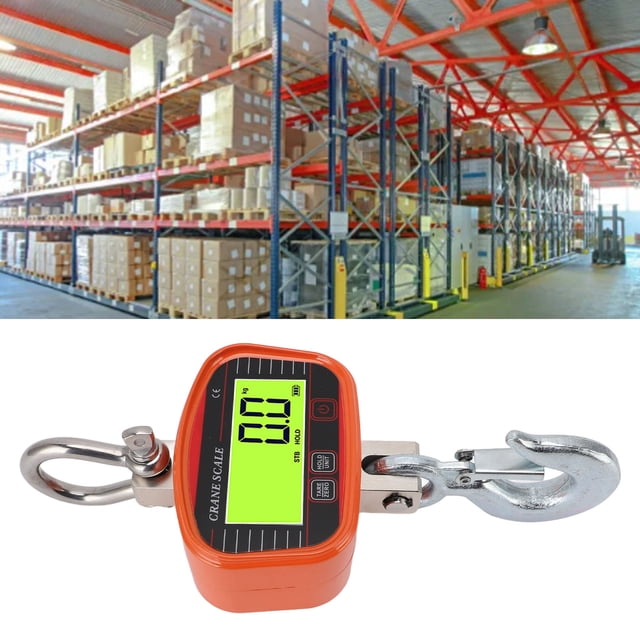 DigitalCraneScale2000KgHeavyDutyCompactHangingIndustrialScalewithLCDScreenforFarmFactoryConstruction