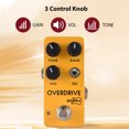 thumbnail image 3 of ZORY Guitar Overdrive Effects Pedal TONE/GAIN/VOL/FAT Versatile Tone Control DC 9V 6.35mm Input/Output Interface Aluminum Alloy Electric Guitar Overdrive Effector with True Bypass, 3 of 9