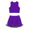 thumbnail image 6 of iiniim Kids Girls Sequined Cheerleading Uniform Tank Crop Top with Pleated Skirt Set Cheer Costume, 6 of 7