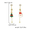 thumbnail image 5 of SPEKSEE Christmas Earrings for Women - Santa Claus, Tree, Crystal Sock, Hat Tassel Dangle Earrings - Merry Christmas Jewelry, 5 of 10