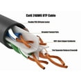 thumbnail image 3 of Cable Leader 12ft Cat6 UTP Ethernet Network Patch Cable Snagless 24AWG Bare Copper, Black, 3 of 6