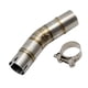 thumbnail image 1 of Tubo de Medio Modificado para Motocicleta Largo 220 mm Sunnimix Tubo medio de escape de la motocicleta, 1 of 6