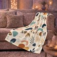 thumbnail image 6 of English Bulldog Autumn Botanical Illustration, Playful Pet Portrait Pattern, Warm Flannel Blanket for Living Room and Bedroom, Dog Lovers Thanksgiving Gift, Pet Lover Home Decor, 6 of 9