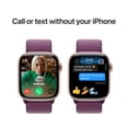 thumbnail image 3 of Apple Watch Series 10 (GPS + Cellular) 42mm Rose Gold Aluminum Case with Plum Sport Loop, 3 of 4