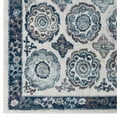 thumbnail image 2 of Entourage Odile Distressed Floral Moroccan Trellis 5x8 Area Rug Ivory and Blue, 2 of 7