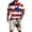 Red, variant on Men's US 250 Years Anniversary 2 Piece Summer Outfits Casual Patriotic Short Sleeve Button Down Shirt Beach 4th of July Loose Shorts Sets