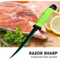 thumbnail image 2 of Fillet Knife with Sheath and Knife Sharpener,Stainless Steel Scraping Coating Blade Fishing Knife for Fish,Steak and Mutton Chop,Easy-Grip Handle, 2 of 7