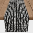 thumbnail image 3 of Creative Products Modern Herringbone Black 16x72 Poly Twill Table Runner, 3 of 3